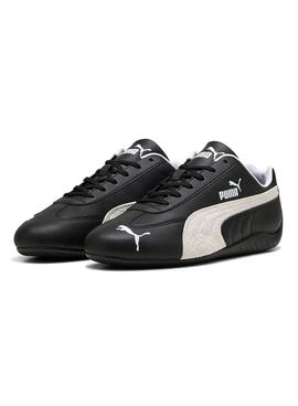 Chaussures Puma en cuir Speedcat noir pour homme