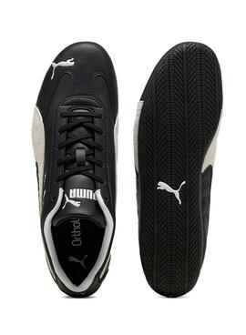 Chaussures Puma en cuir Speedcat noir pour homme