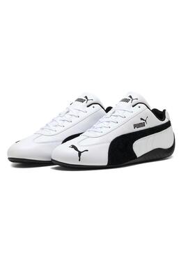 Chaussures Puma en cuir Speedcat blanches pour homme