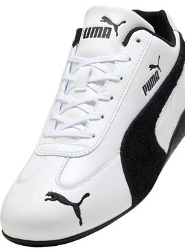 Chaussures Puma en cuir Speedcat blanches pour homme