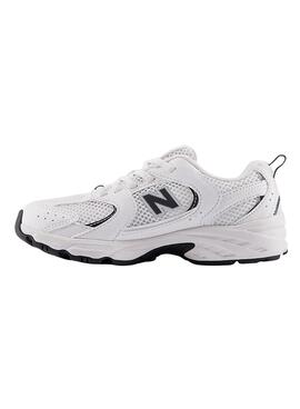 Chaussures New Balance 530 blanc et noir pour enfants