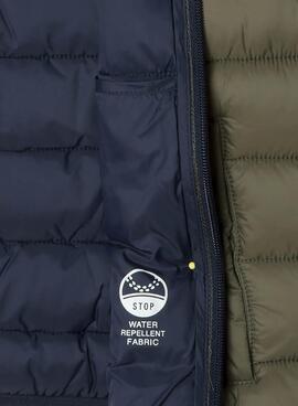 Veste matelassée Pepe Jeans Ahron verte pour enfant