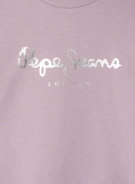 Sweat à capuche Pepe Jeans Annie rose pour fille