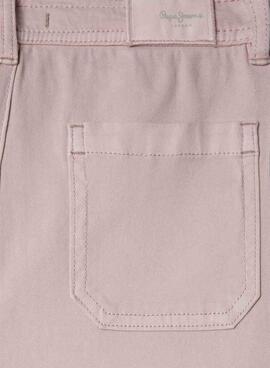 Pantalon Pepe Jeans Catalina rose pour fille.
