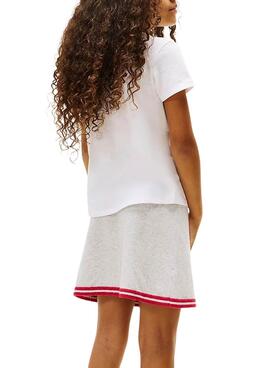 T-shirt Tommy Hilfiger Varsity slim blanc fille