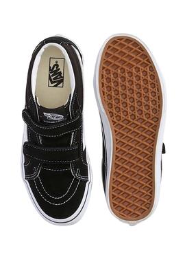 Chaussures Vans Sk8 Mid noir Junior pour enfants.