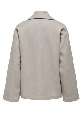 Manteau court Only Nancy beige pour femme 