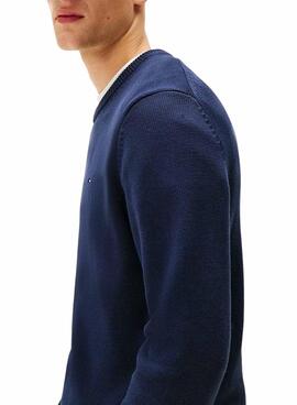 Maillot Tommy Jeans basique bleu pour homme
