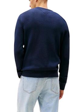Maillot Tommy Jeans basique bleu pour homme