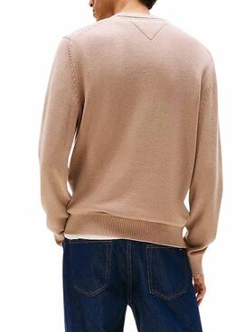 Maillot Tommy Jeans basique beige pour homme