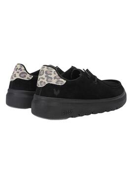 Chaussures Walkin Pitas Lyon noir pour femme