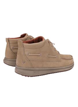 Bottines Walkin Pitas Timor beige pour homme.