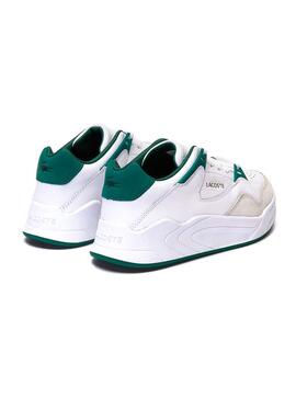 Baskets Lacoste Court Slam Blanc Vert Femme