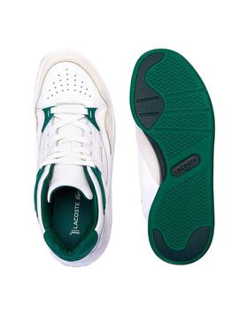 Baskets Lacoste Court Slam Blanc Vert Femme