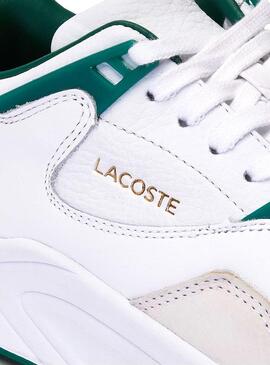 Baskets Lacoste Court Slam Blanc Vert Femme