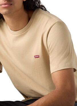 T-shirt basique beige Levi's pour homme
