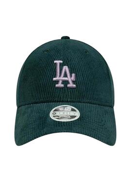 Casquette New Era Cord LA verte pour femme