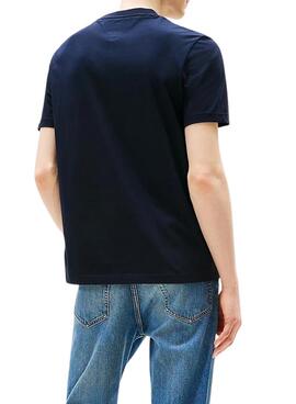 T-shirt Tommy Hilfiger Linear bleue marine pour homme