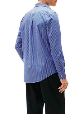 Chemise Tommy Hilfiger Hairline bleue pour homme