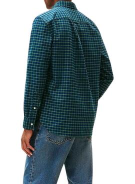 Chemise Tommy Hilfiger Oxford à carreaux verts pour homme