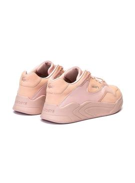 Baskets Lacoste Court Slam Rose Pour Femme