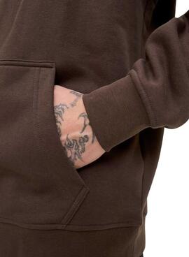 Sweatshirt Jack and Jones Soho marron pour homme.