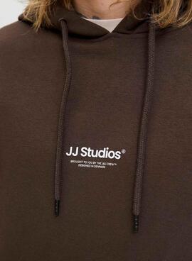 Sweatshirt Jack and Jones Soho marron pour homme.