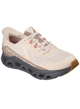Chaussures Skechers Glide Step rose pour femme