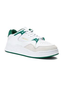 Baskets Lacoste Court Slam Blanc Vert Homme