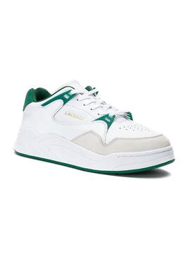 Baskets Lacoste Court Slam Blanc Vert Homme