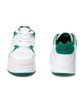 Baskets Lacoste Court Slam Blanc Vert Homme