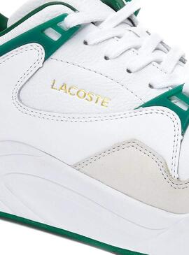 Baskets Lacoste Court Slam Blanc Vert Homme