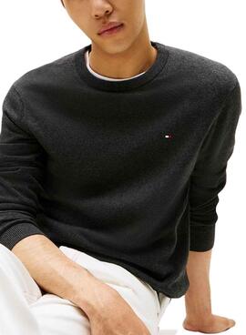 Pull Tommy Hilfiger en cachemire gris pour homme