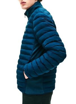 Veste Lacoste Bleu Rembourré Léger De Homme
