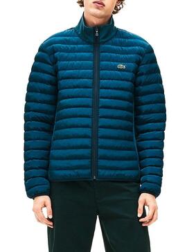Veste Lacoste Bleu Rembourré Léger De Homme