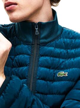 Veste Lacoste Bleu Rembourré Léger De Homme
