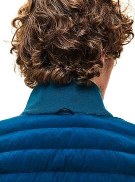 Veste Lacoste Bleu Rembourré Léger De Homme