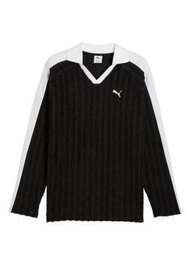 Polo Puma T7 Relaxed noir pour homme.