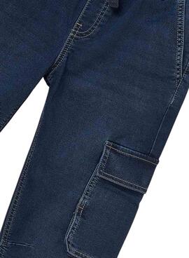 Pantalon Mayoral soft denim jogger enfant foncé