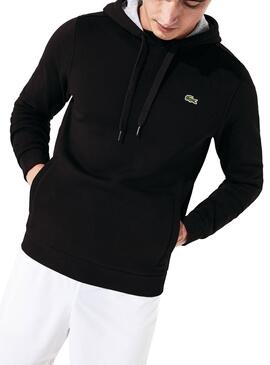 Sweat Lacoste Sport Capot Noir Pour Homme
