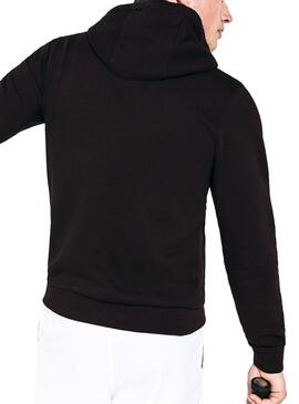 Sweat Lacoste Sport Capot Noir Pour Homme