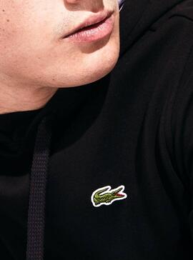 Sweat Lacoste Sport Capot Noir Pour Homme