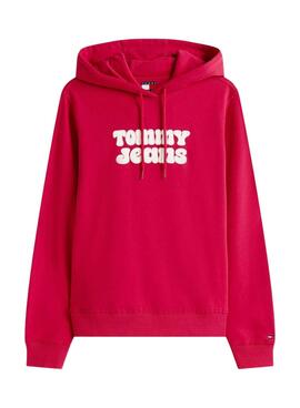 Sweatshirt Tommy Jeans Logo rouge pour femme