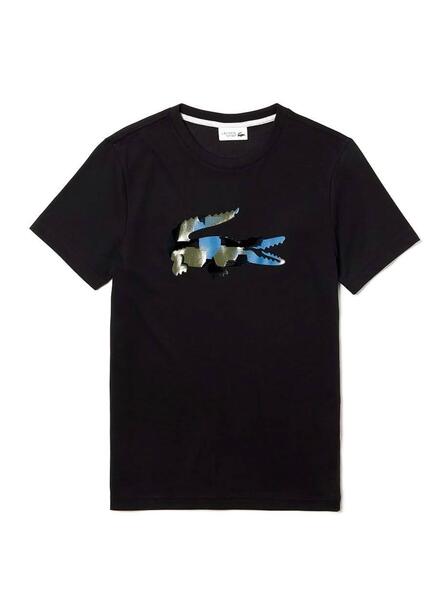 T Shirt Lacoste Sport Croco Camo Marino Homme