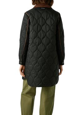 Manteau matelassé Pepe Jeans Paola noir pour femme