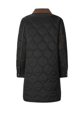 Manteau matelassé Pepe Jeans Paola noir pour femme