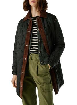 Manteau matelassé Pepe Jeans Paola noir pour femme