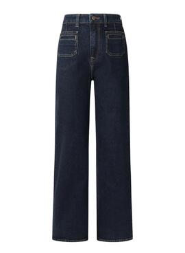 Jean Pepe Jeans Lexa Rinse pour femme, coupe droite.