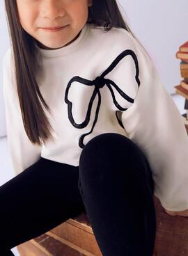 Ensemble Mayoral legging et sweat à capuche avec nœud pour fille