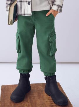 Pantalon cargo Mayoral soft verde pour garçon